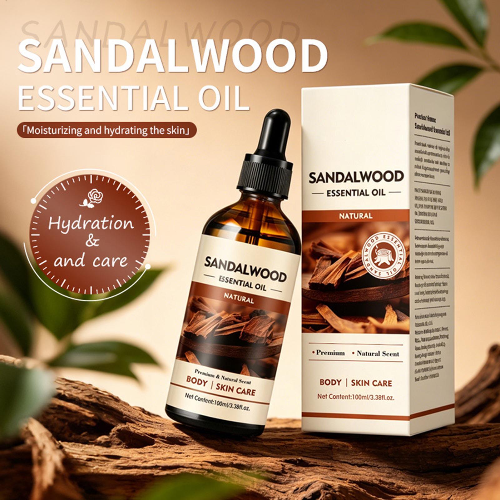 Hair Care For Men - Sandalwood Fragrance Oil 100ml Natural Aromatherapy