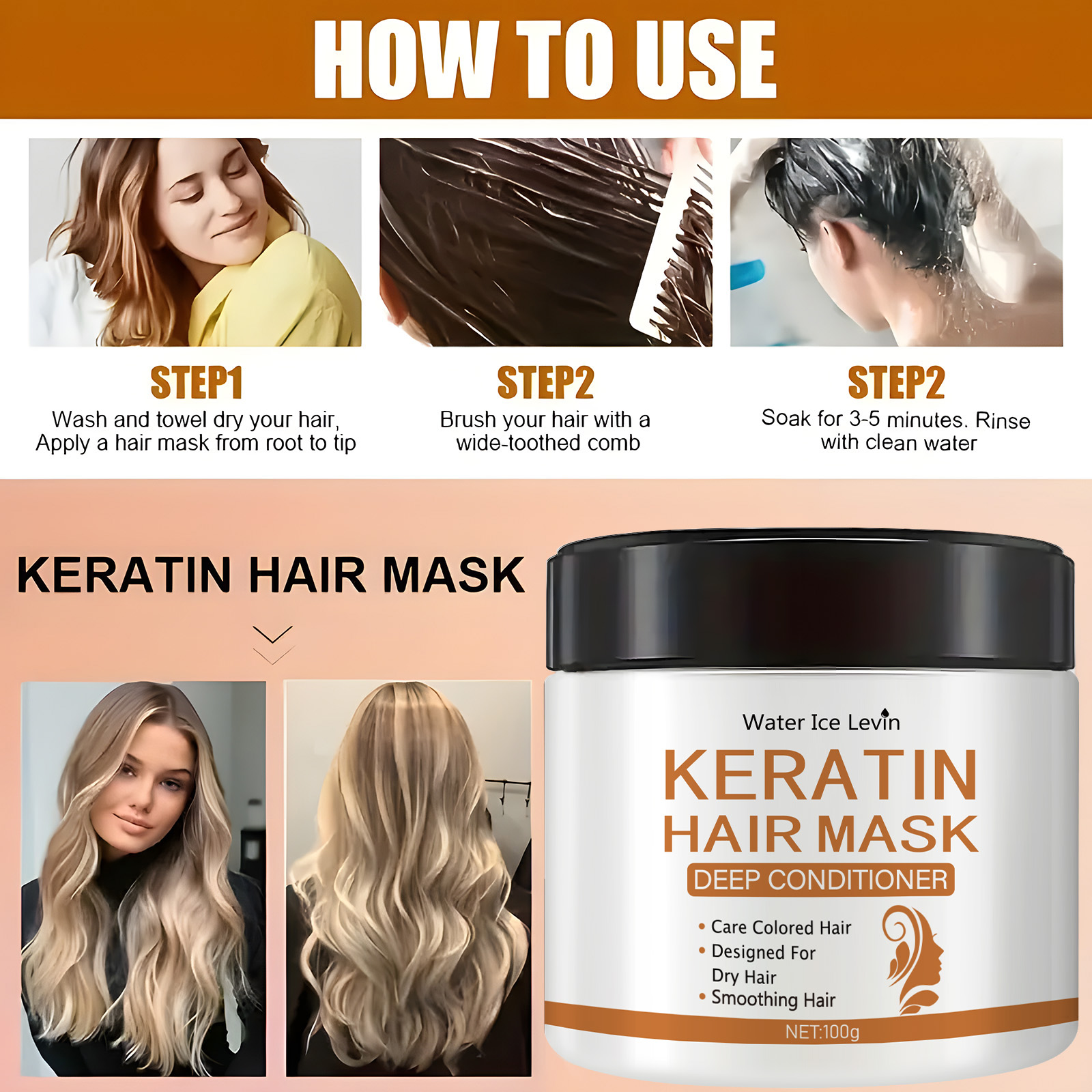 Keratin Hair Mask - Deep Condi - đánh giá và giá Deep Conditioner Mask