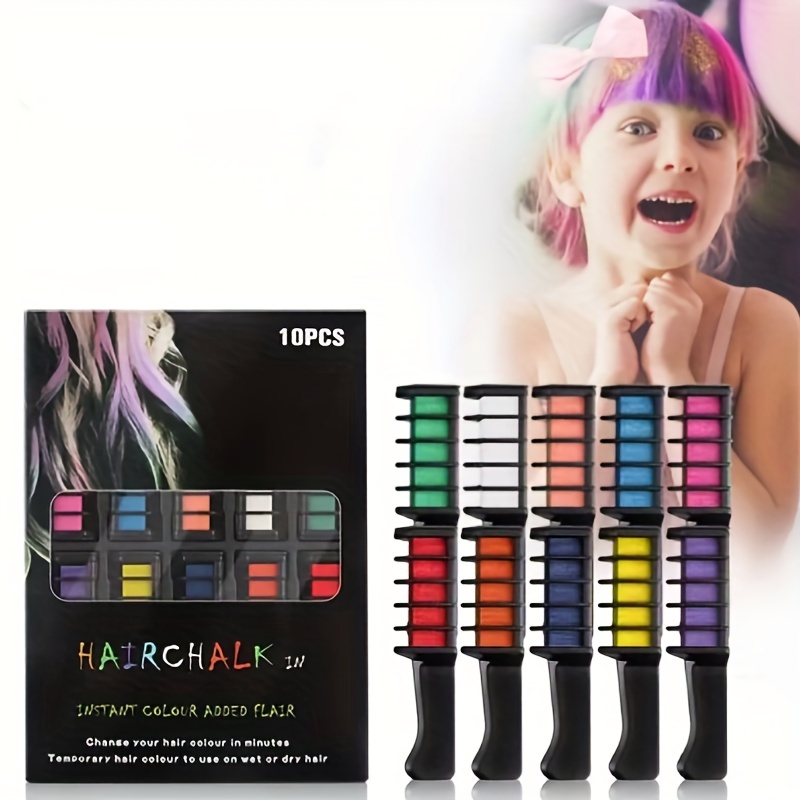 10 Colors/set ABS Non-toxic On - đánh giá và giá Hair Care Color