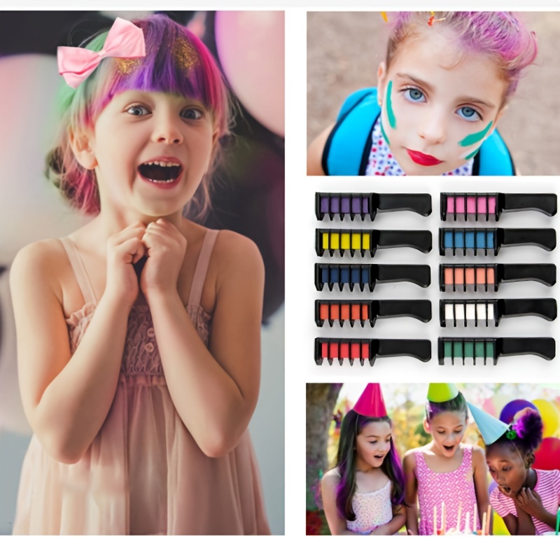 10 Colors/set ABS Non-toxic On - đánh giá và giá Hair Care Color