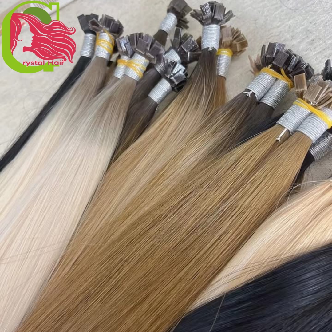 Human Hair Flat Tip  Extension - đánh giá và giá Hair Care Color