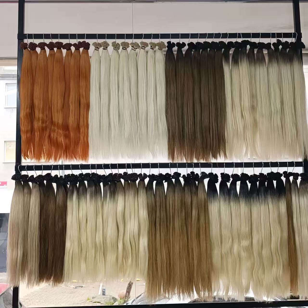 Human Hair Flat Tip  Extension - đánh giá và giá Hair Care Color