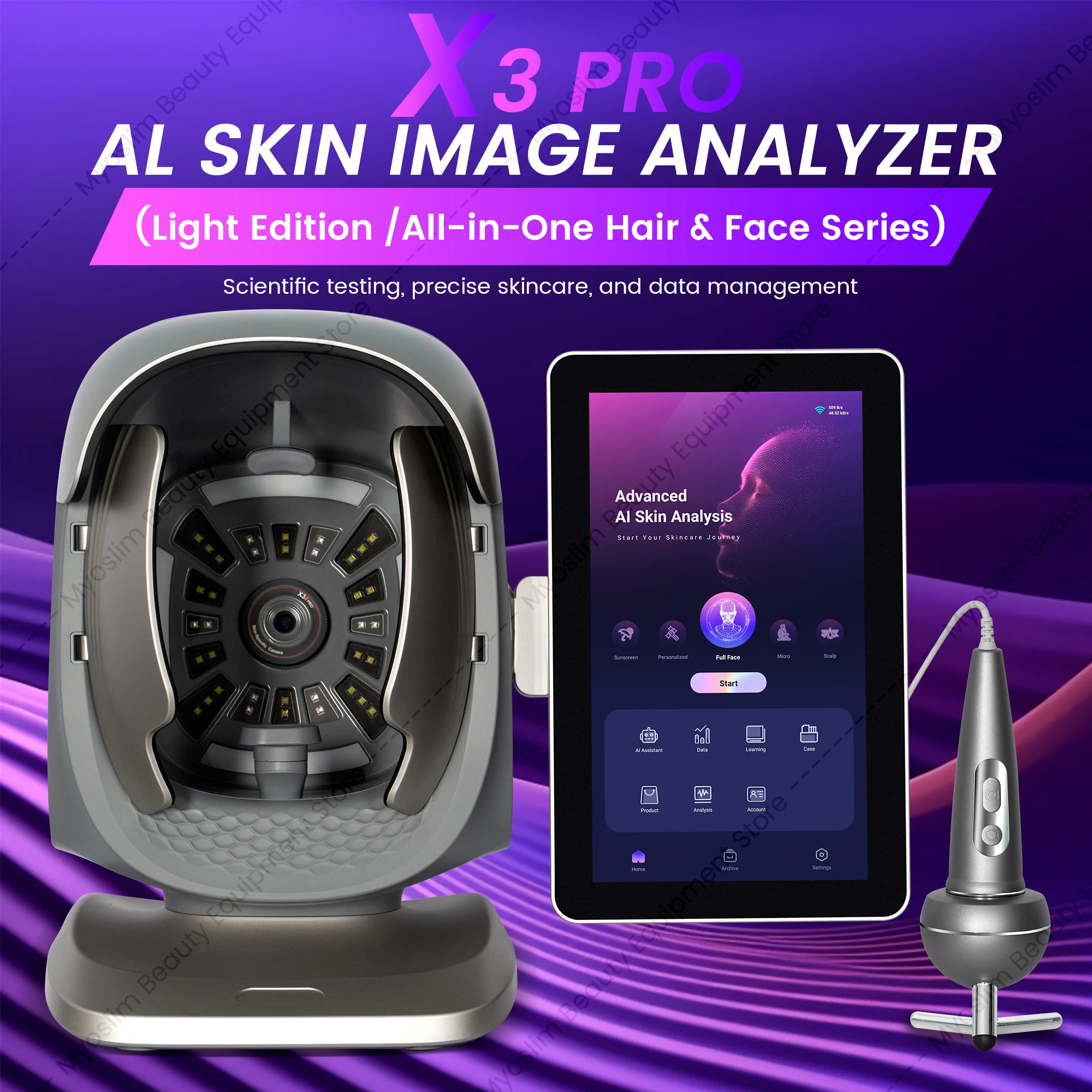 The AI Skin Analyzer X3Pro Fac - đánh giá và giá Hair Care Wella