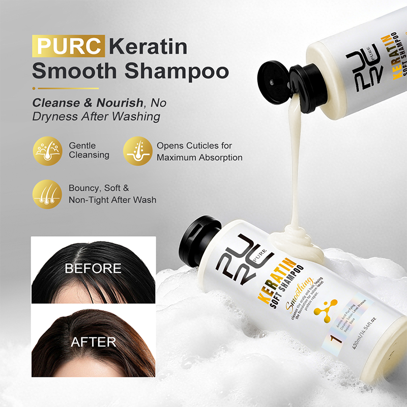 PURC Keratin Treatment Hair Ca - đánh giá và giá Hair Care Keratin Shampoo