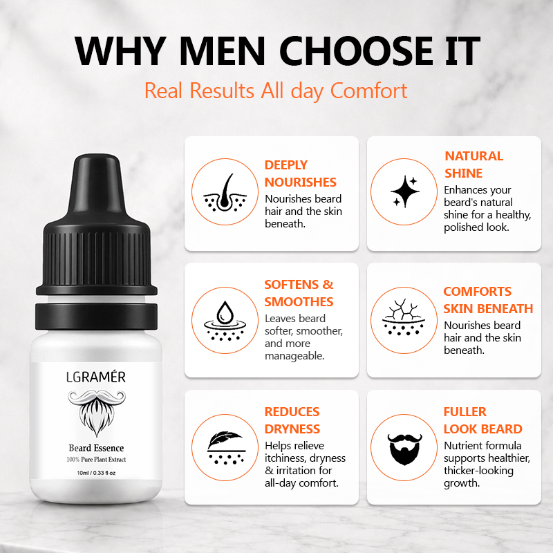 Men's Beard Growth Serum Nouri - đánh giá và giá Hair Care For Men